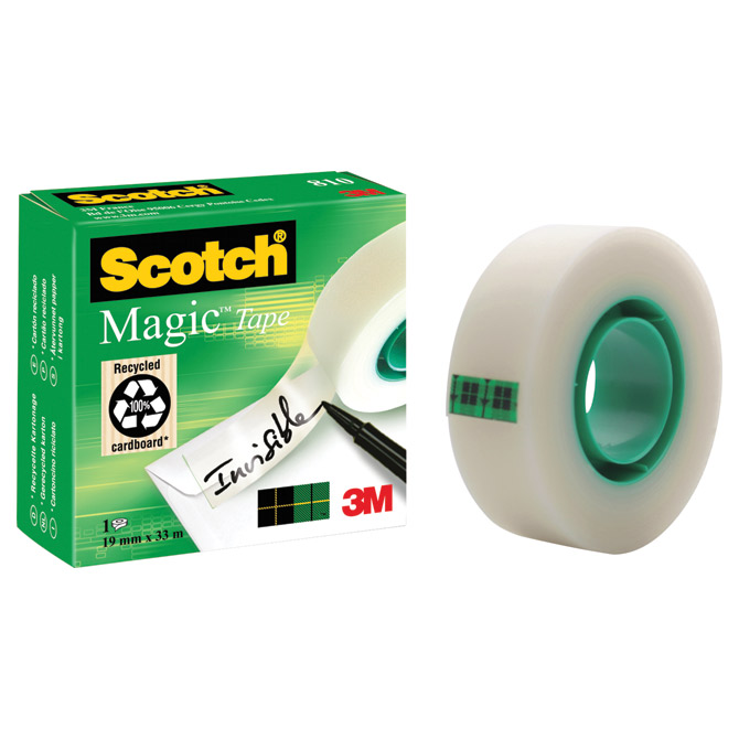 Traka ljepljiva nevidljiva 19mm/33m scotch magic-810 3m, selotejp (13880)