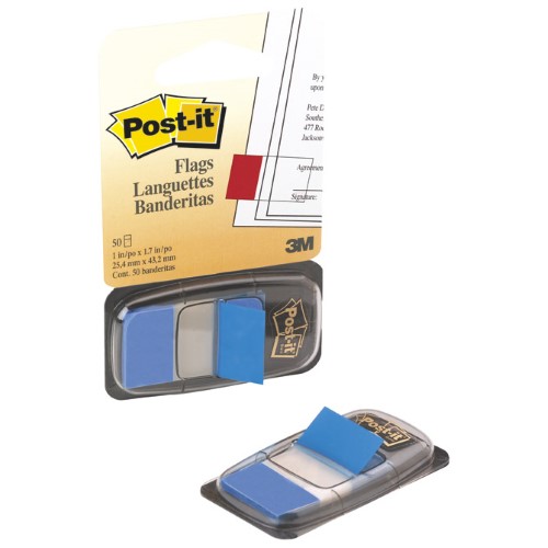 Zastavica 25,4x43,2mm 50l post-it 3m,680-2 plava blister (13890)