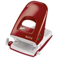 Bušač 2 rupe do 40 listova leitz 51380325 crveni (13898)