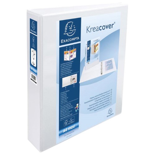 Mapa prospekt uložna 4d ringa-fi50mm/hrbat-70mm A4 exacompta 51844e bijela (13916)