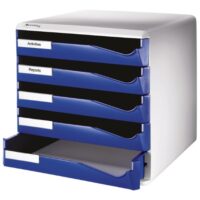 Kutija s 5 ladica post set leitz 52800035 plava (13944)