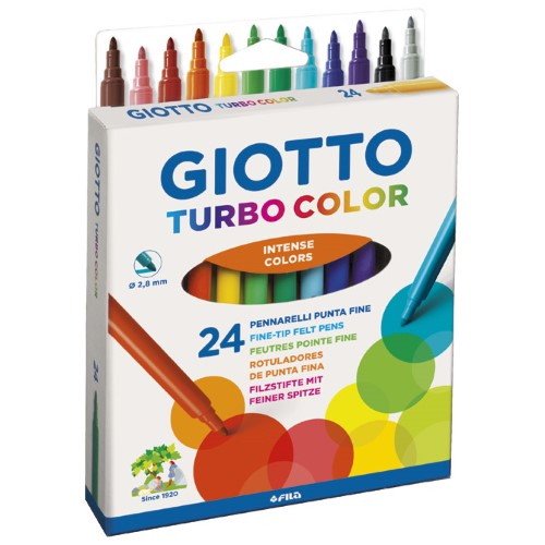 Flomaster školski 24boje giotto turbo color fila 0715 blister (14050)
