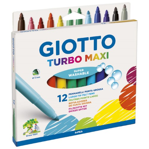Flomaster školski 12boja giotto maxi fila 0762 blister (14054)