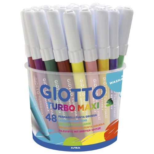 Flomaster školski 48boja (12bojax4kom) u pp posudi giotto maxi fila 5214 (14056)