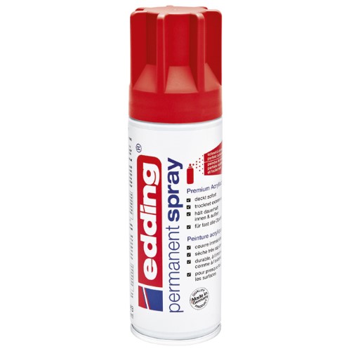 Boja akrilna u spreju 200ml permanentna edding 5200902 mat crvena (16520)