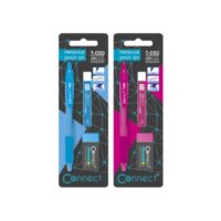 Olovka tehnička 0,5mm grip t-050 plus mine plus gumica connect sortirano blister (17937)