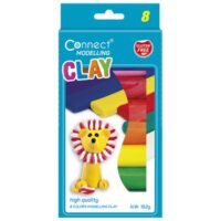 Plastelin 8boja karton connect blister (18076)
