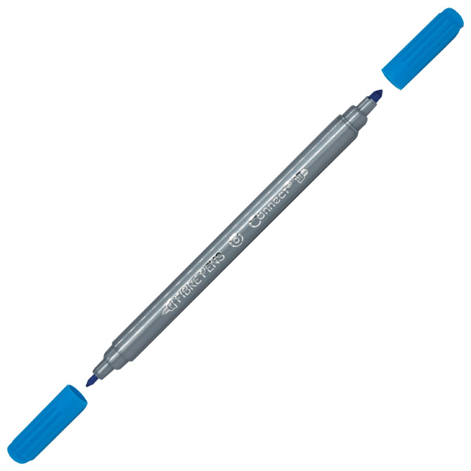 Flomaster školski 12boja obostrani connect blister (18684)