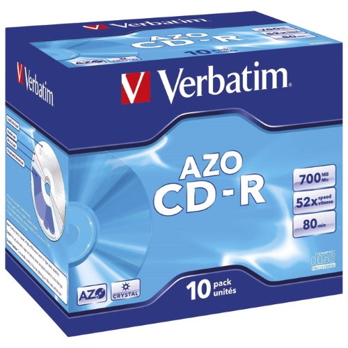 CD-R 700/80 52x jc azo crystal verbatim 43327 (19204)