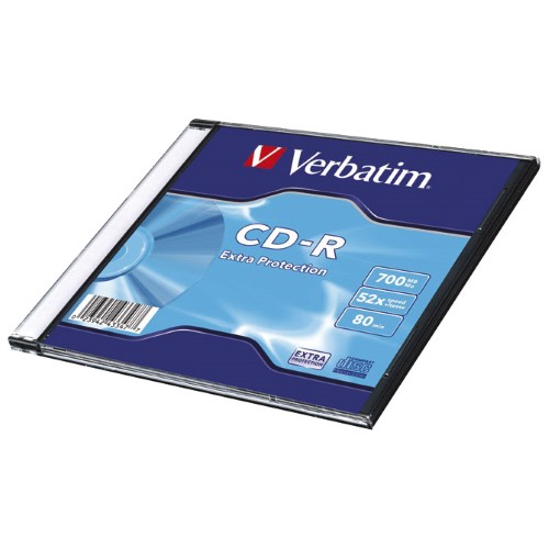 CD-R 700/80 52x slim extra protection verbatim 43347 (19290)