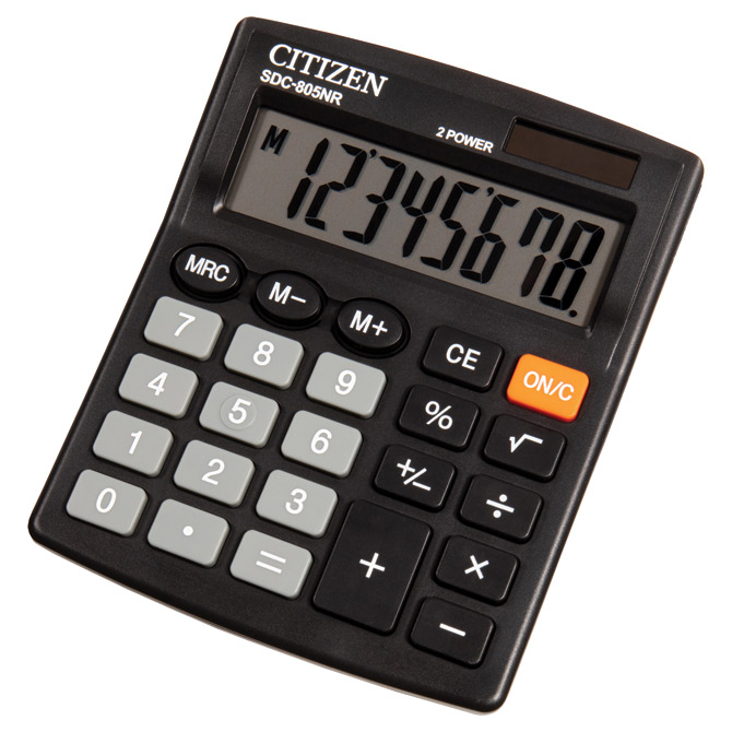 Kalkulator komercijalni 8mjesta Citizen SDC-805NR blister (20538)