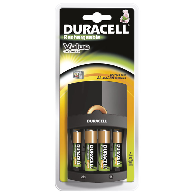 Punjač baterija univerzalni (sa baterijama) duracell cef14 (20610)