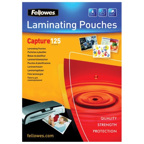 Folija za plastificiranje 125my A6 sjajna pk100 fellowes 5307201 (20959)