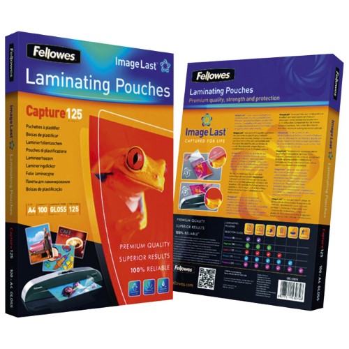 Folija za plastificiranje 125my A4 sjajna pk100 fellowes 5307407 (21140)