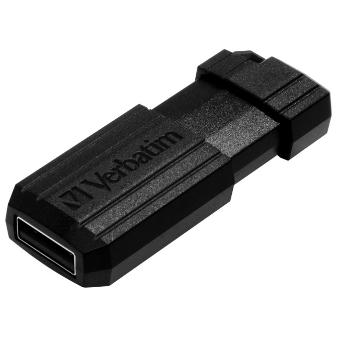 Memorija USB 64gb 2,0 pinstripe verbatim 49065 crni blister (21582)