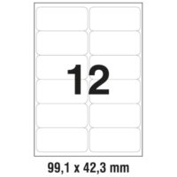Etikete lk 99.1x42.3mm vodootporne polyester pk20l zweckform l4776-20 bijele (22809)
