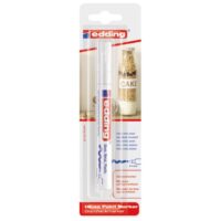 Marker permanentni sjajni lakirajući 2-4mm edding 750/1 bijeli blister (22871)