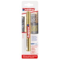 Marker permanentni sjajni lakirajući 2-4mm edding 750/1 zlatni blister (22872)