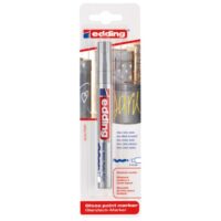 Marker permanentni sjajni lakirajući 2-4mm edding 750/1 srebrni blister (22873)
