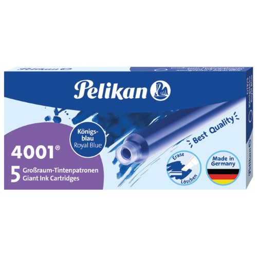 Tinta za nalivpero patrone duge pk5 4001 pelikan 310748 plava (22957)