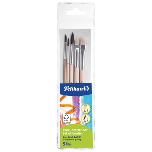 Kist za vodene boje 2,4,6 plus tempere 6,10 u pvc vrećici pelikan 718163 blister (22967)