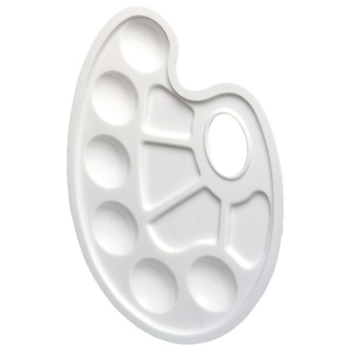 Paleta slikarska ovalna-10 posudica herlitz 8643033 blister (23028)
