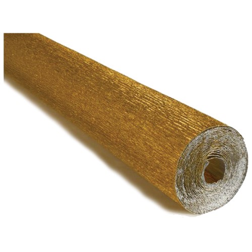 Papir krep 180g 50x250 cm cartotecnica rossi 801 metalik zlatni (23067)