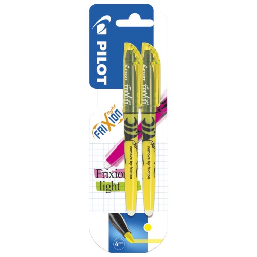Signir 3,8mm tekući frixion light piši-briši pk2 pilot žuti blister (23077)