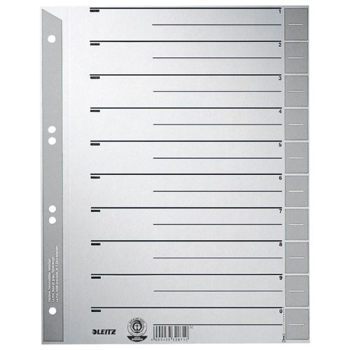 Pregrada kartonska A4 leitz 16520385 siva (23423)