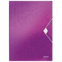 Fascikl klapa s gumicom pp A4 wow leitz 45990162 ljubičasti (23578)