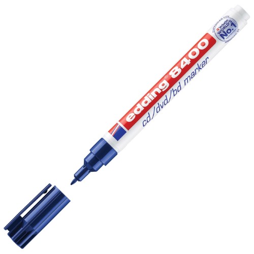 Marker za CD/DVD permanentni 0,5-1mm edding 8400 plavi (23624)