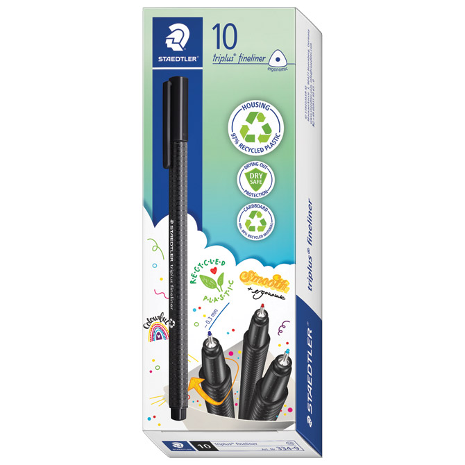 Flomaster fineliner 0,3mm triplus staedtler 334-9 crni (24214)