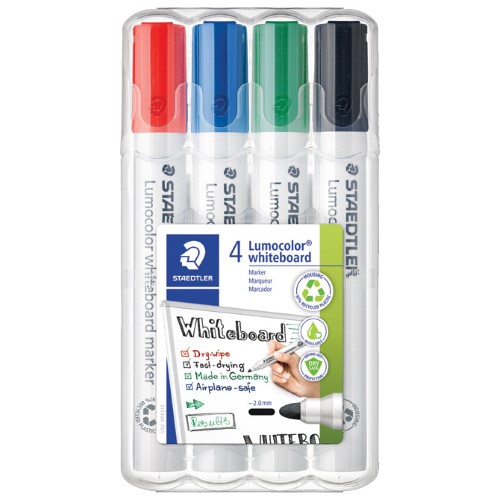 Marker za bijelu ploču 2mm pk4 reciklirani lumocolor staedtler 351 wp4 (24238)