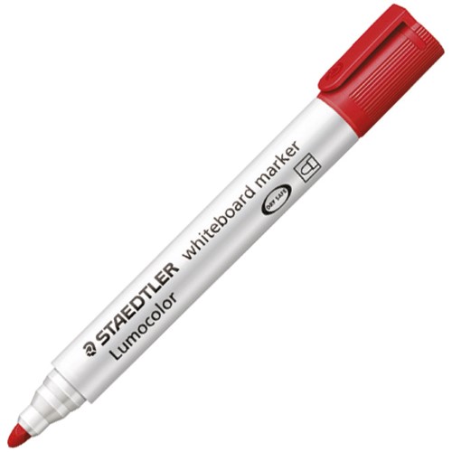 Marker za bijelu ploču 2mm lumocolor staedtler 351-2 crveni (24240)