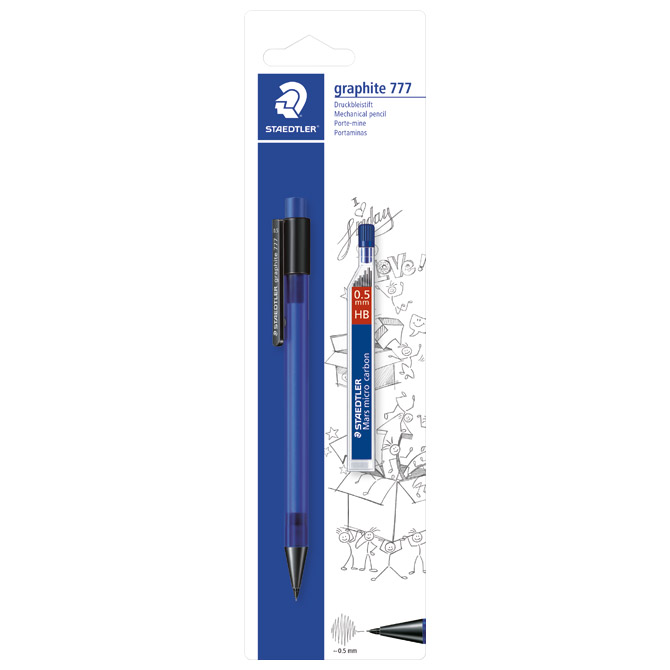Olovka tehnička 0,5mm graphite plus mina staedtler 7775bk25da blister (24319)