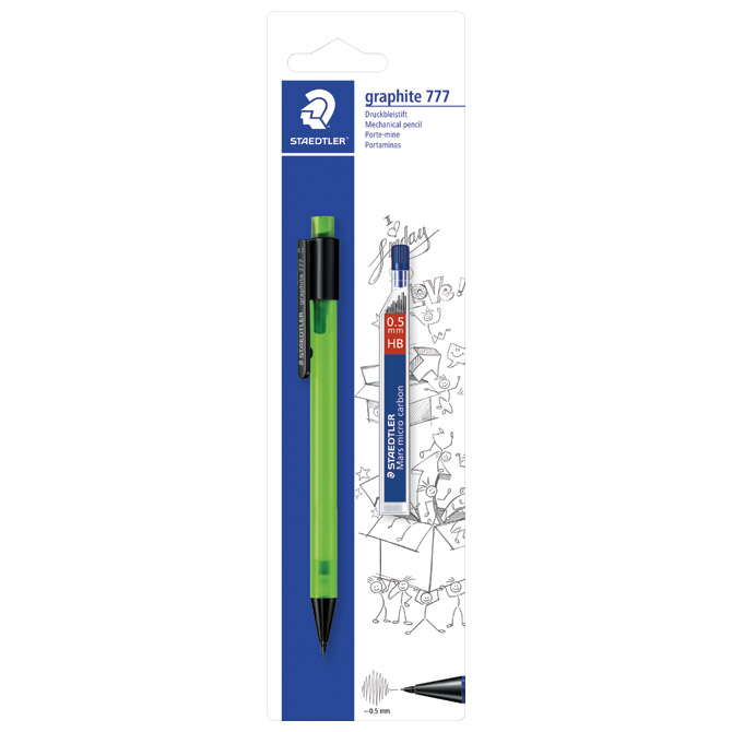 Olovka tehnička 0,5mm graphite plus mina staedtler 7775bk25da blister (24319)
