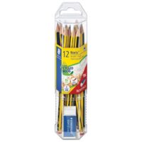 Olovka grafitna hb noris pk12 plus gumica staedtler 61 120p1 blister (24331)