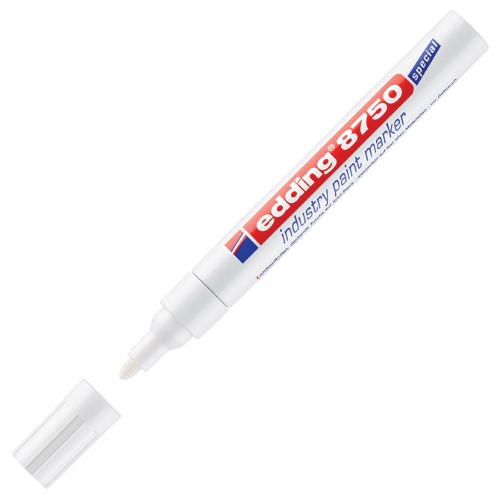 Marker industrijski lakirajući 2-4mm edding 8750 bijeli (24593)