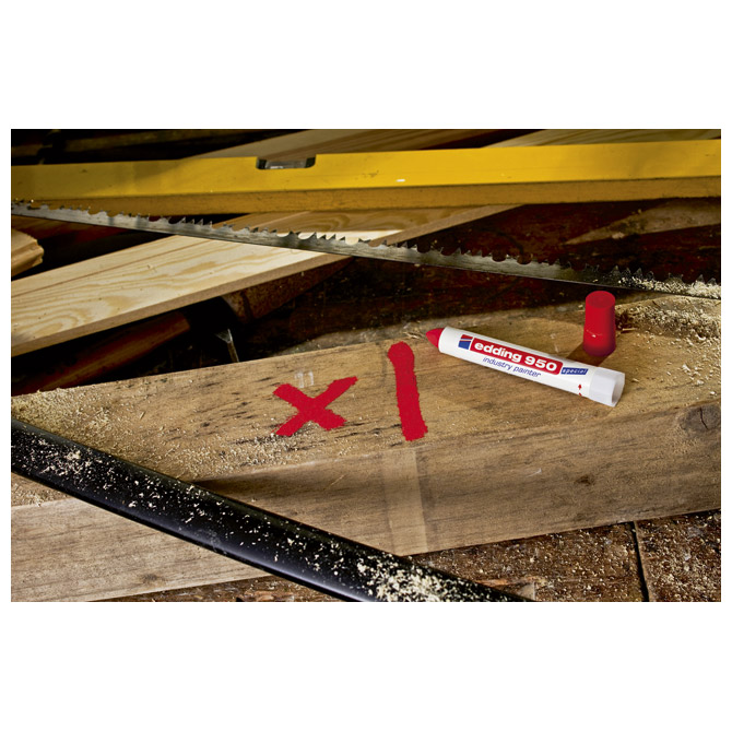 Marker industrijski painter permanentni 10mm edding 950 crveni (24619)