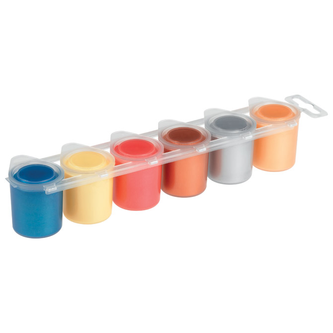 Boja tempera gvaš 25ml u čaši 6boja cmp.231tm6e metalik (24687)