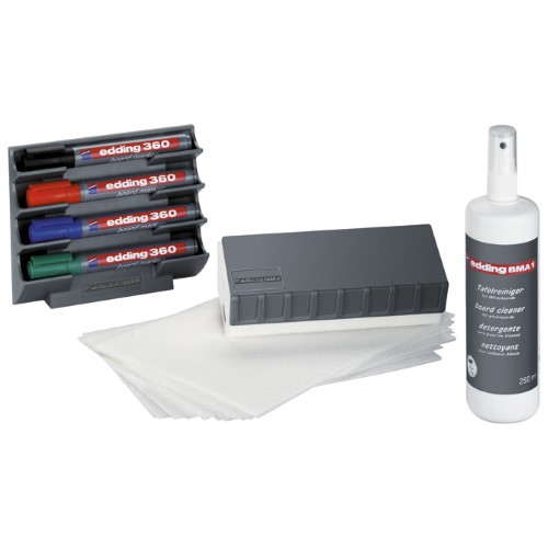 Set pribora za bijelu ploču edding bm 15s (24699)