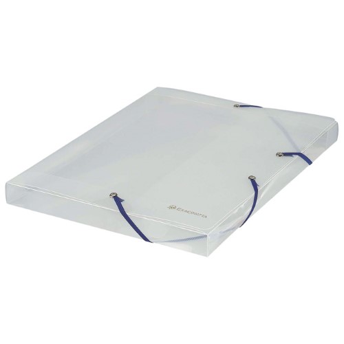 Mapa s gumicom hrbat-25mm A4 pp crystal exacompta 5962e prozirna (24732)