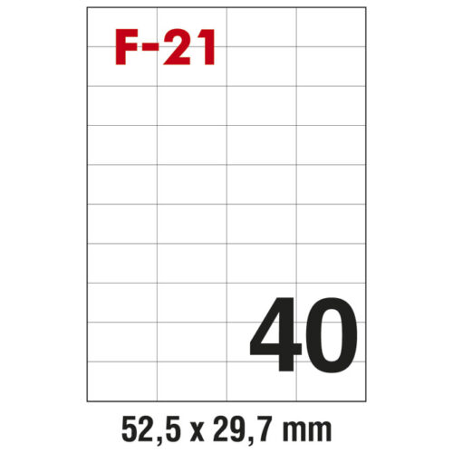Etikete ILK 52,5x29,7 mm pk100L Fornax F-21 (24793)