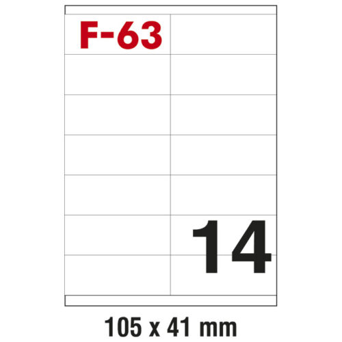 Etikete ILK 105x41 mm pk100L Fornax F-63 (24821)