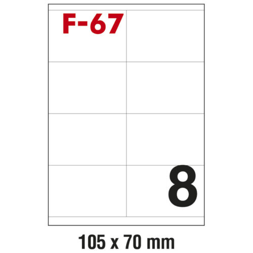 Etikete ILK 105x70 mm pk100L Fornax F-67 (24825)