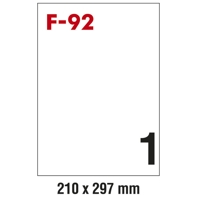 Etikete ILK 210x297 mm pk100L Fornax F-92 (24833)