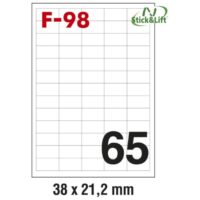 Etikete ILK 38x21,2mm odljepljive pk100L Fornax F-98 (24839)