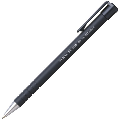 Olovka kemijska gumirana rb-085b penac ba1002-06f crna (24872)