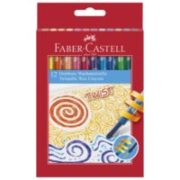 Boje voštane 12boja kartonska kutija okretne faber castell 120003 blister (25039)