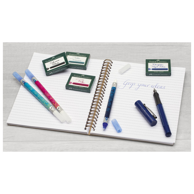 Tinta za nalivpero patrone pk6 faber castell 185507 crna (25044)